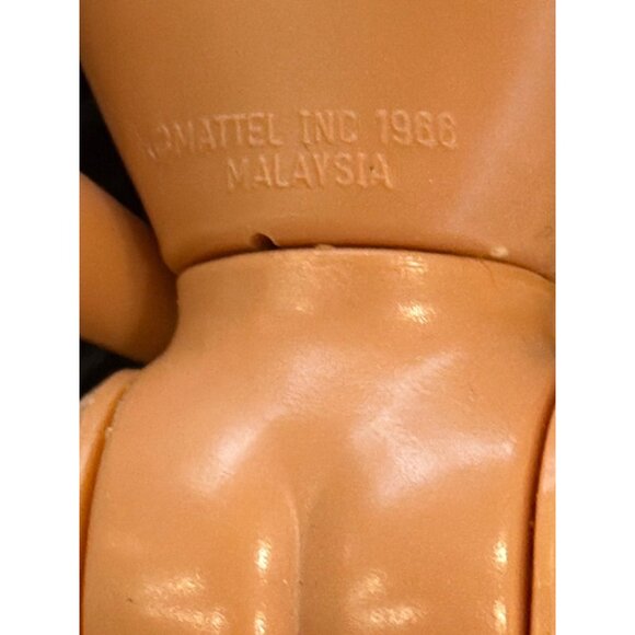 Vintage 1966 Mattel Barbie Doll Body Nude Replacement No Head Orange Skin Tone
